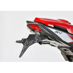 PROTECH Kennzeichenhalter Edelstahl pulverbeschichtet schwarz, schwarz
