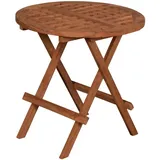 deVries Beistelltisch Ø 50 x 50 cm Braun