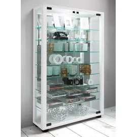 VCM Vitrine Lumo 59 x 18 x 91,3 cm Weiß