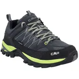 CMP Herren Rigel Low Shoes WP Trekking-Schuhe, Antracite-Limegreen, 41 EU