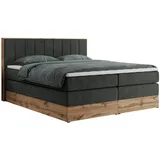 MKS Boxspringbett 160 x 200 cm H4 Dunkelgrau