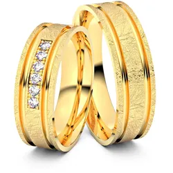 Trauringe Wuppertal 585er Gelbgold - 3418