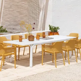 Nardi Alloro Ausziehtisch 280 x 100 cm weiß/weiß