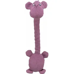 Trixie Hunde-Spielzeug Nilpferd, 50 cm, Pink (Plüschspielzeug), Hundespielzeug