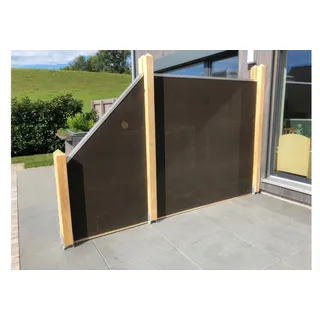 Lärmschutzwand Kessi - Lärmschutz aus hydrophobierten Holzfasern – Schallschutzwand für den Garten – auch als Sichtschutzzaun geeignet
