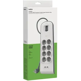 Belkin Steckdosenleiste 2 m Weiß 8 St.