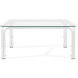 Konsimo RAMBE Gartentisch 95 x 65 x 41,5 cm Weiß