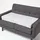 Homescapes Sitzkissen Bezug 100 x 50 x 10 cm grau 1 St.