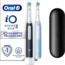 Oral-B  iO Series 3 Duopack Matt Black + 2. Handstück Ice Blue + Reiseetui