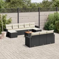 Festnight Gartenlounge mit Stauraum Garten Loungemöbel Set XXL Groß Garten Lounge Rattan Sofa Outdoor Polyrattan Gartensofa Terrasse Ecklounge Terrassenmöbel Gartenmöbel Couch Sitzgarnitur