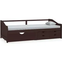 vidaXL Tagesbett 90 x 200 cm Dunkelbraun