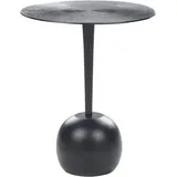 Beliani Beistelltisch EUCLA Metall Schwarz