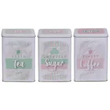 Out of the Blue Rechteckige Vorratsdose mint-pink 1,5 l 3-teiliges Set