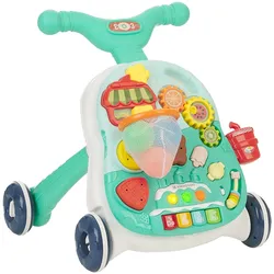 Kikkaboo Lauflernwagen 2 in 1 Candy Party Spieltisch Korb, Bälle, Musik, Licht grün