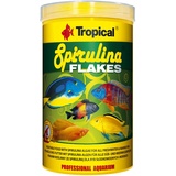 Tropical Spirulina Flakes Pflanzliches Flockenfutter mit Spirulina, 1er Pack (1 x 1 l)