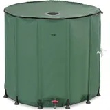 Hillvert Faltbarer Regenwassertank 1000 l Regenwassertonne Wassertank Garten Regenwasser PVC