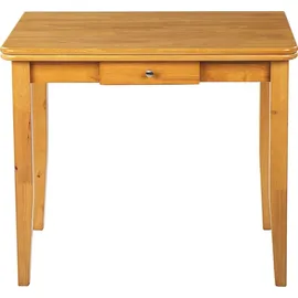 Beliani Ausziehtisch 90/120 x 76 x 60 cm braun