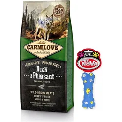 CARNILOVE Adult Ente & Fasan 12kg + Gummiknochen GRATIS!