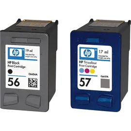 HP 56 schwarz + 57 CMY SA342AE
