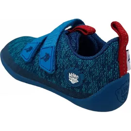 Affenzahn Knit Happy Shark Klettschuh Blau - Blau - 31