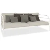 vidaXL Tagesbett-Rahmen Weiß Metall 90x200 cm618441