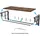 Intirilife Wandgarderobe Intirilife 60 x 30 x 27 cm Braun
