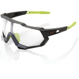 100% Speedtrap Photochromic Linse Sonnenbrille, Grau (Soft Tact Cool Grey), Einheitsgröße