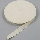 Köperband, Baumwolle, 20 mm, rohweiß / ecru, Rolle mit 50 m
