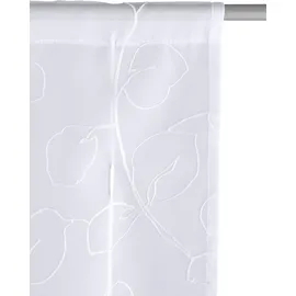 OTTO home Raffrollo OTTO HOME "Adele" Gr. 2, weiß, B:60cm H:130cm, Voile, Obermaterial: 100% Polyester, Raffrollos, mit Stickerei