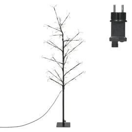 ECD Germany LED-Baum 120 cm 240 warmweißen LEDs, Lichterbaum mit Timer,