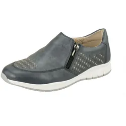 Slipper LEI BY TESSAMINO "Teresa", Damen, Gr. 40, blau, Leder, casual, Schuhe, mit auffälligen Metall-Nieten