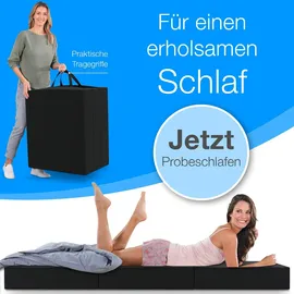 eloneo Klappmatratze 15 cm dick, waschbar, versch. Größen & Farben, geeignet für Hausstauballergiker 1 St Auflage