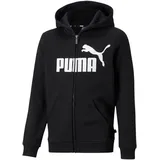 Puma Essentials Big Logo Fleece-Kapuzenjacke Jungen puma black 164