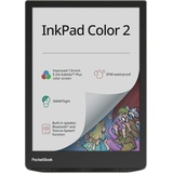 PocketBook InkPad Color 2 32 GB Speicher, 19,8 cm (7,8 Zoll) E-Ink Kaleido-Display, IPX8 - Moon Silver