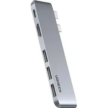 UGREEN Dual USB-C zu HDMI + 3 x USB 3.0 A + Typ C Buchse