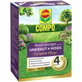 Compo Rasendünger gegen Unkraut+Moos 4in1 Komplett-Pflege 6 kg für 200 m2