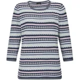 GOLDNER Strickpullover im Ringel-Look Blau 44