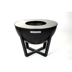 Westmann Feuerstelle, Breite: 81 cm, Schwarz