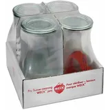 Weck Saftflasche 4er-Tray 1/4 l