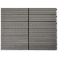 Ambia Garden Terrassenfliese, Grau, Holzwerkstoff, 60x2.4x30 cm, rutschfest, UV-beständig, Gartenzubehör, Terrassen- & Balkonböden, Terrassenfliesen