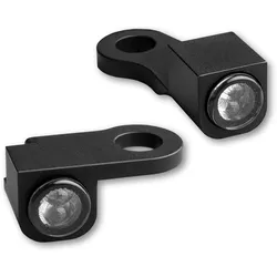 HeinzBikes NANO-serie LED-indicator voor H-D Stuur fittingen SPORTSTER 2014-2020, zwart, zwart