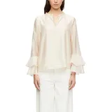 Comma, Comma Lyocell-Bluse mit Volantärmeln - 40