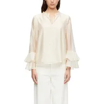 Comma, Comma Lyocell-Bluse mit Volantärmeln - 40