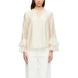 Comma, Comma Lyocell-Bluse mit Volantärmeln - 40