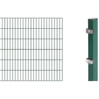 GAH Alberts Doppelstabmattenzaun Set 1 Matte 1,2 x 2 m grün 644130