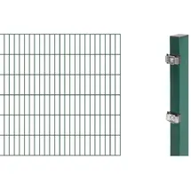 GAH Alberts Doppelstabmattenzaun Set 1 Matte 1,2 x 2 m grün 644130