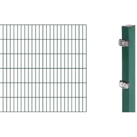 GAH Alberts Doppelstabmattenzaun Set 1 Matte 1,2 x 2 m grün 644130