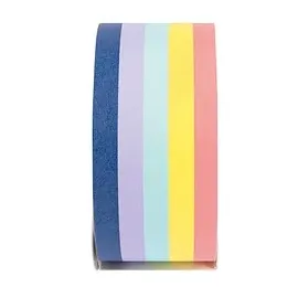 Folia RAINBOW Deko-Klebeband bunt 4,8 cm x 25,0 m 1 Rollen