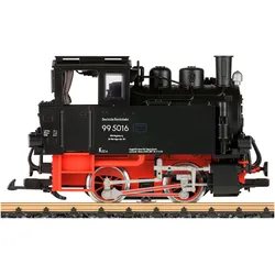 Dampflokomotive LGB "LGB DR Dampflok 99 5016 - L20753" Modelleisenbahn-Fahrzeuge schwarz (schwarz/rot) Kinder Made in Europe