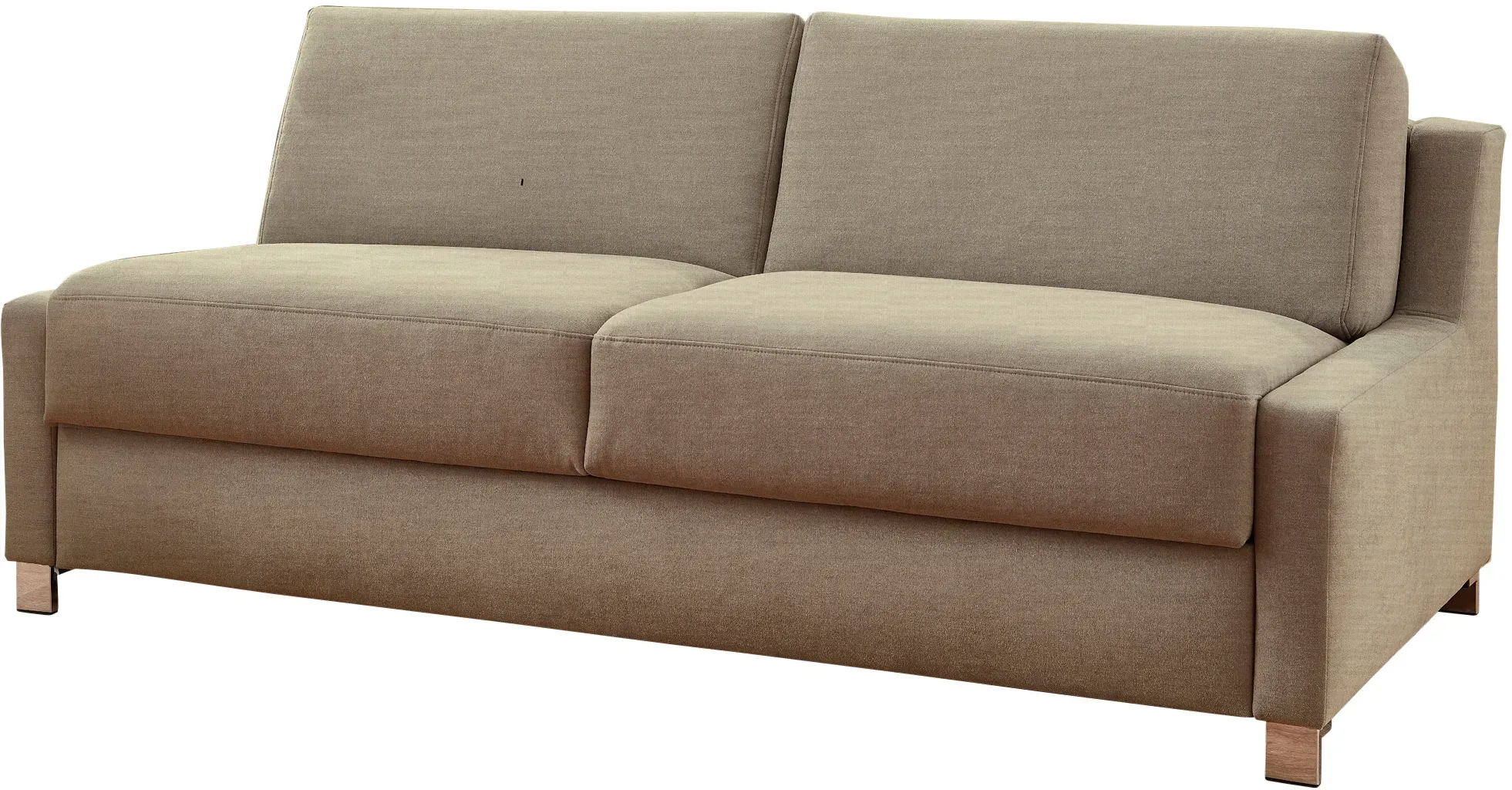 Schlafsofa BALI "Viola" Sofas Gr. 160 cm x 200 cm, Gelschaummatratze, 7-Zonen-Kaltschaummatratze mit Gelformauflage-Matratzenbezug abnehmbar und bis 60 Grad waschbar (gem. Etikett)-Premium: Ergoflex Lattenrost mit Gelformmatratze-antiallergischer Medicare-Bezug-optimale Druckentlastung-stabile Ergoflex - Unterfederung-temeraturneutrale Dauerelastizität, beige